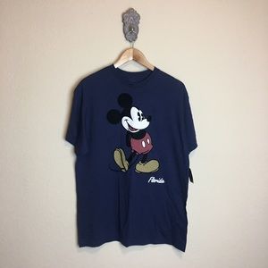 Disney Mickey Mouse Flocked T-shirt NWT
